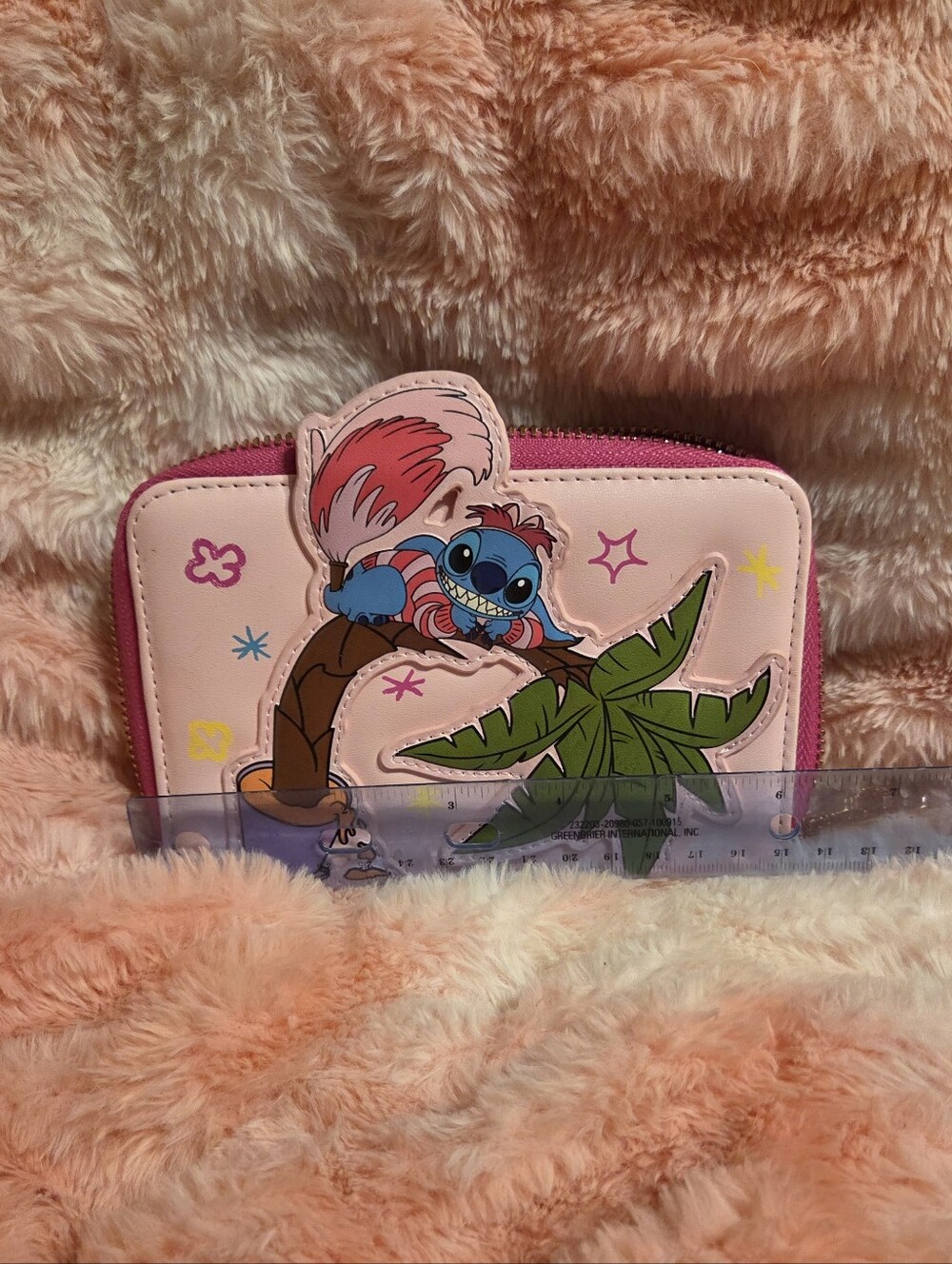 EUC LOUNGFLY STITCH AS CHESHIRE CAT ALICE IN WONDERLAND WALLET.